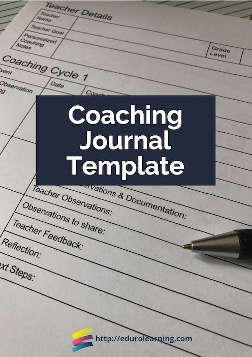 Coaching Journal Template Cover Page